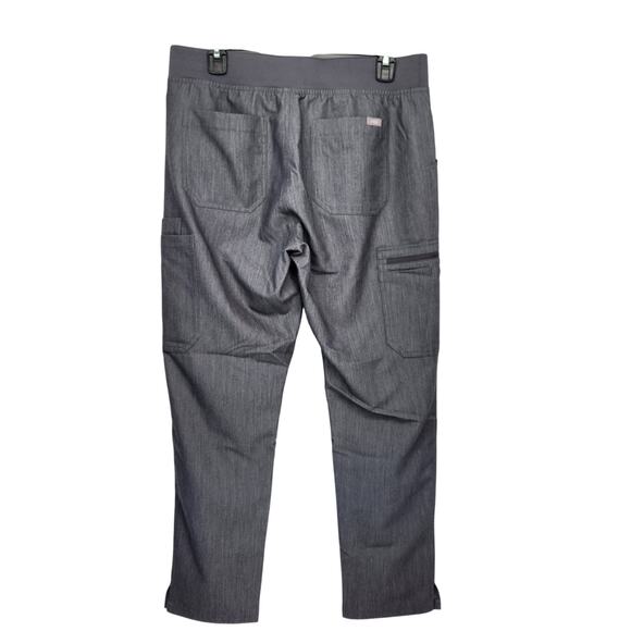 Figs Petite High Waisted Yola Skinny Scrub in Graphite & Teal  Pants Women's MP - Picture 11 of 11